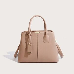 Metal Decor Top Handle Bag